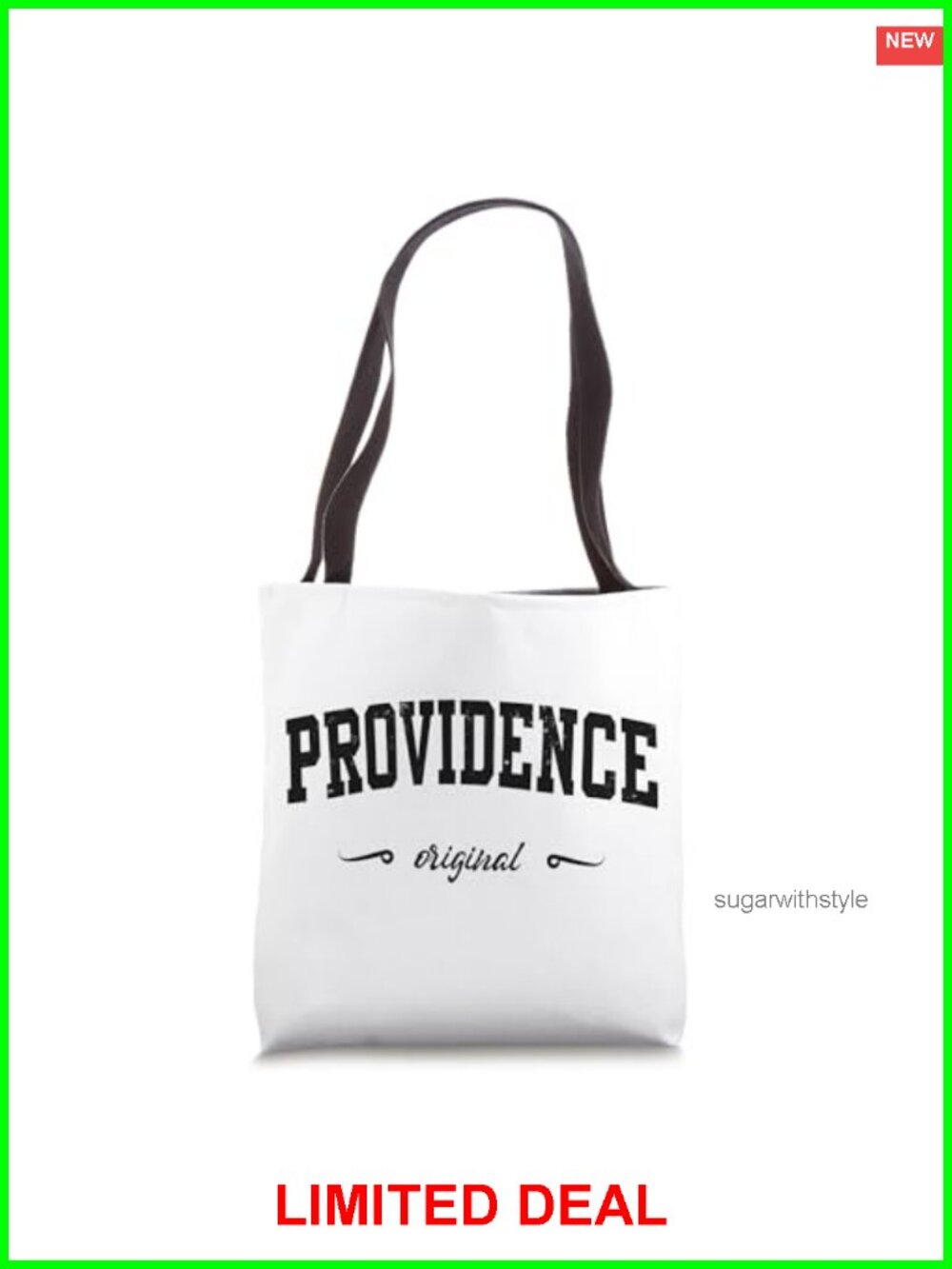 Providence Rhode Island Tote Bag 16x16 Canvas Travel Souvenir